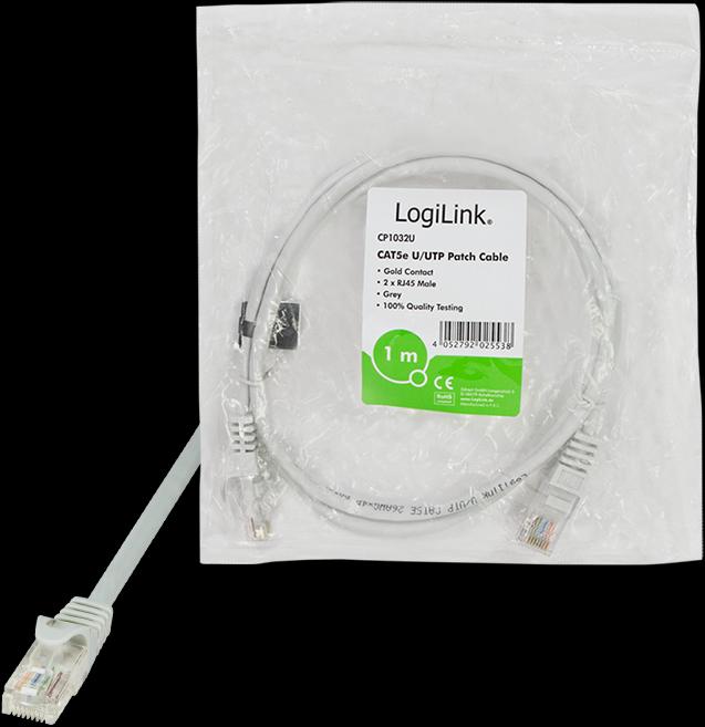 Actual product image LogiLink Network cable (U/UTP, CAT5e, 1 m)