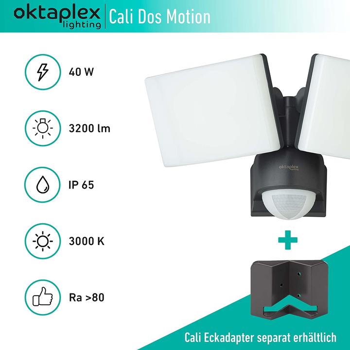 Image du produit Oktaplex lighting Cali Dos Motion (3200 lm, IP65)