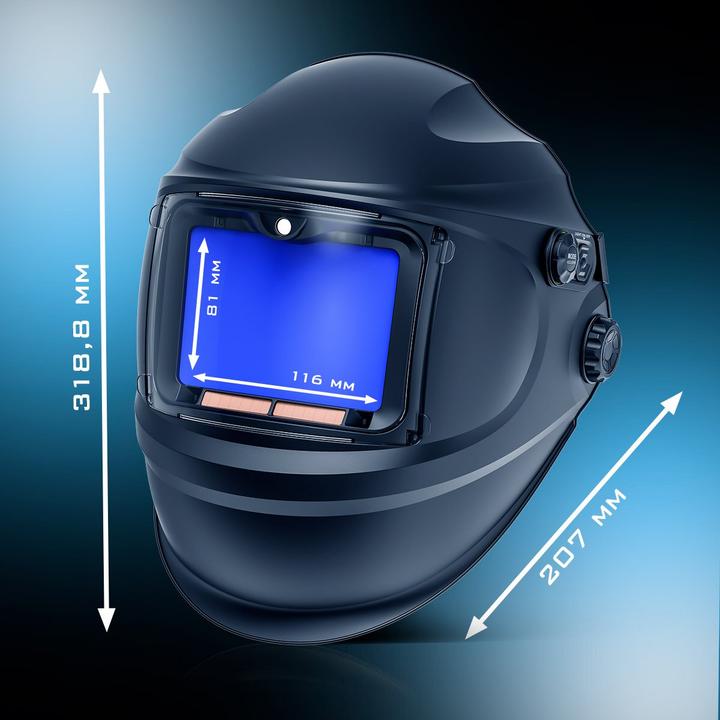 Actual product image Stahlwerk RAPTOR 3-in-1 automatic welding helmet with LED light