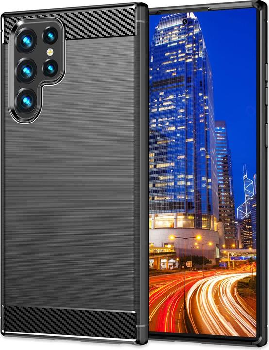 Produktbild Nalia Carbon-Look Silikon Hülle (Samsung Galaxy S24 Ultra)