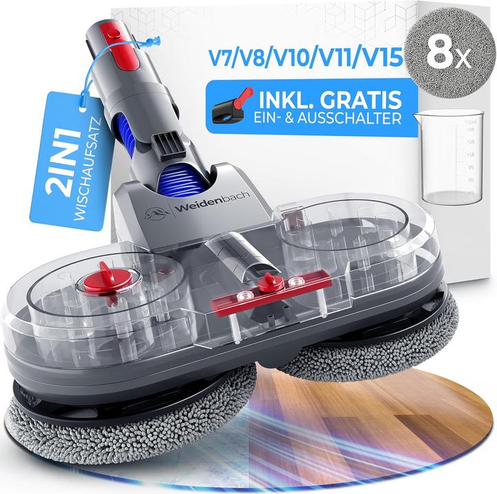 Produktbild Weidenbach Wischaufsatz für Dyson V7-V15, Gen5 Nass- und Trockensauger