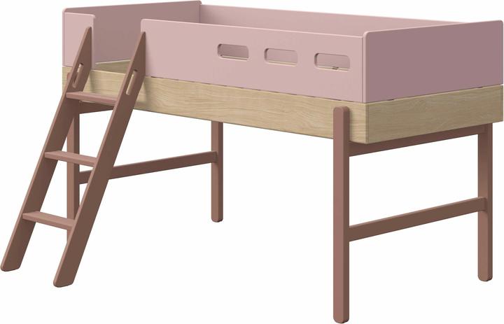 Produktbild Flexa Popsicle Halbhohes Bett mit schräger Leiter (90 x 200 cm)