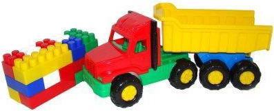 Produktbild Wader Toy truck 30 cm with blocks 17 pcs.