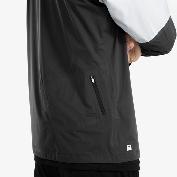 Actual product image Kipsta Women's/men's football rain jacket - CLR white/black (L)