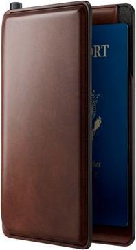 Actual product image Nomad Leather Passport Wallet Pen Edition Rustic Brown