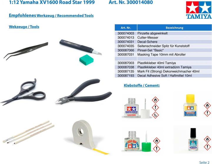 Produktbild Tamiya 1:12 Yamaha XV1600 Road Star 1999