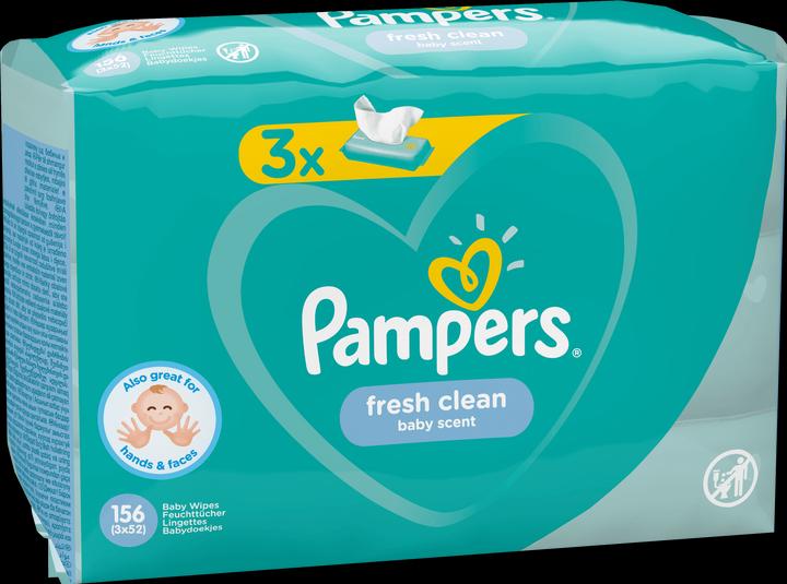 Actual product image Pampers Fresh Clean (156 Piece)