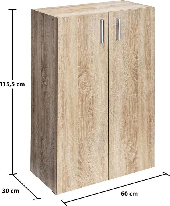 Actual product image Casaria Bookcase (115.5 x 60 x 31 cm)