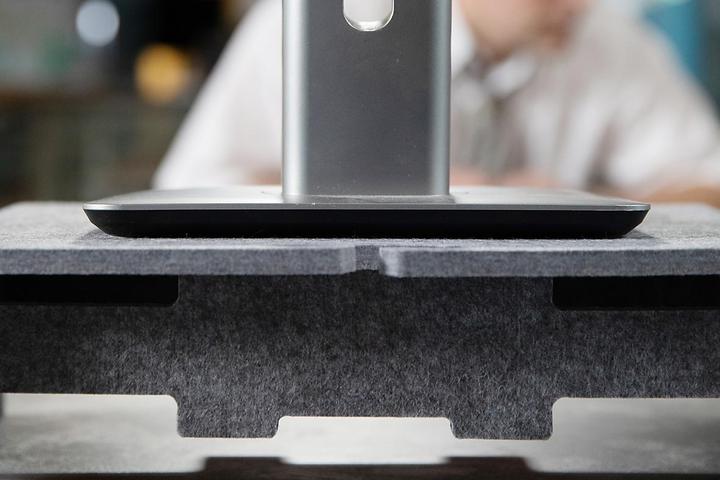 Actual product image Bakker Elkhuizen monitor stand Q-Riser 110 Circular, gray retail (Table, 17.01")