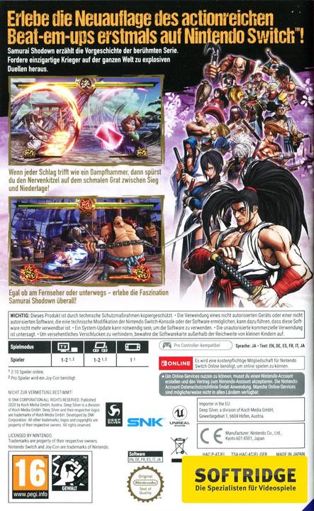 Image du produit Deep Silver Samurai Shodown (FR) (Switch, DE)