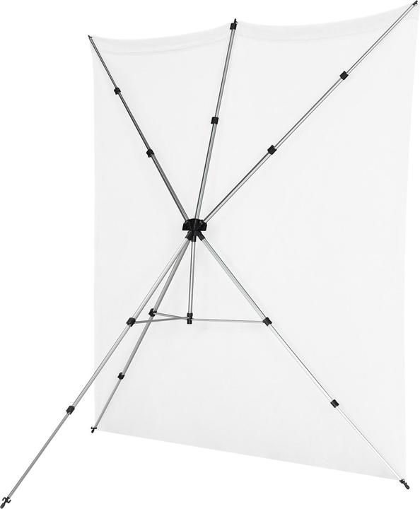 Actual product image Westcott X-Drop Pro - High-Key White (8' x 8') Wrinkle-Resistant Backdrop Kit, 2.4x2.4m (240 cm)