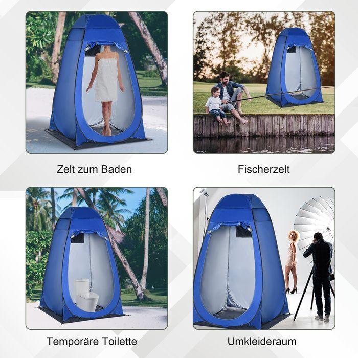 Immagine prodotto Swisshandel24 Tenda pop up Tenda da doccia Tenda da toilette da campeggio con borsa da trasporto Toilette mobile (Tenda gonfiabile)