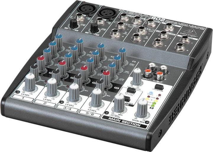 Produktbild Behringer XENYX 802, 6 Kanal Mischpult mit Effektprozessor
