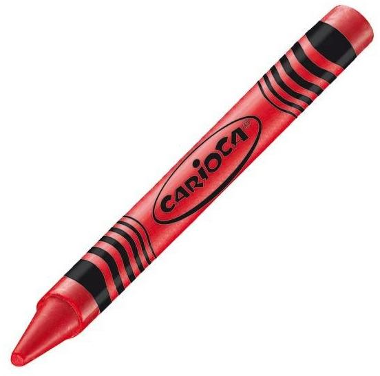 Actual product image Carioca Wax crayon Wax Ø 8 mm, 24 pieces, Multicolor (Multicoloured, 24 x)