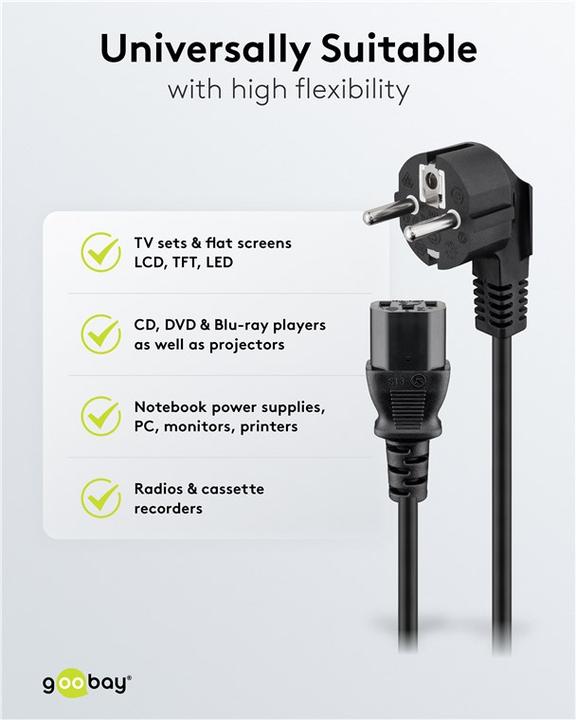 Actual product image Goobay Cold device connection cable (5 m)