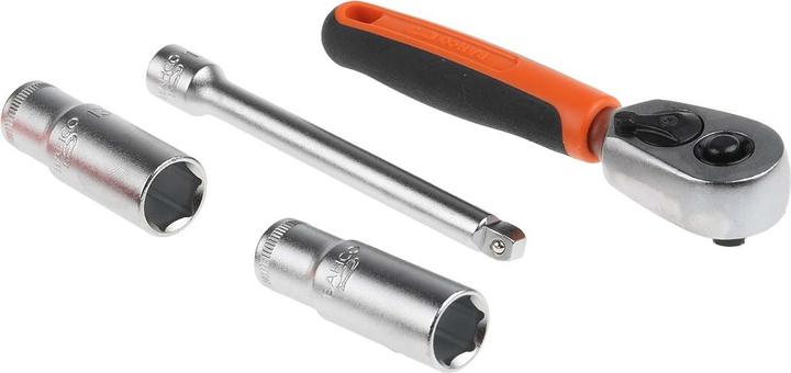 Produktbild Bahco 1/4"-Steckschlüssel-Satz, metrisch, Sechskant inklusive Schraubendreher-Bits -37-teilig (13 mm)
