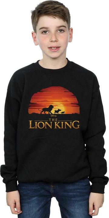 Actual product image Disney Boys The Lion King Movie Sunset Logo Sweatshirt (152, 158)