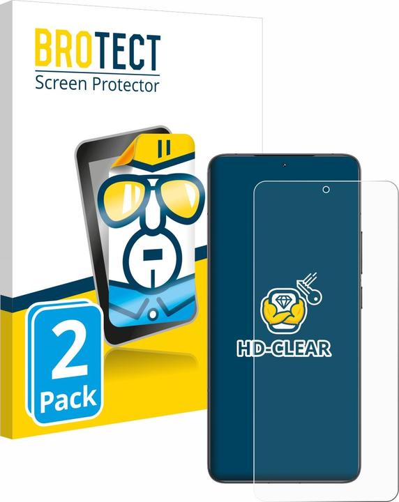 Actual product image BROTECT Screen Protector Clear (2 Piece, Xiaomi Poco F6 Pro)