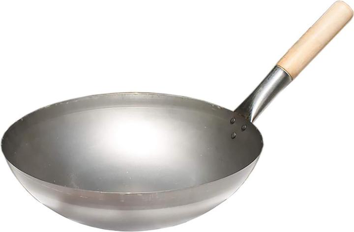 Image du produit All'Grill Poêle à wok chinoise originale avec poignée en bois, Ø 35 cm (35 cm, Wok, Acier)