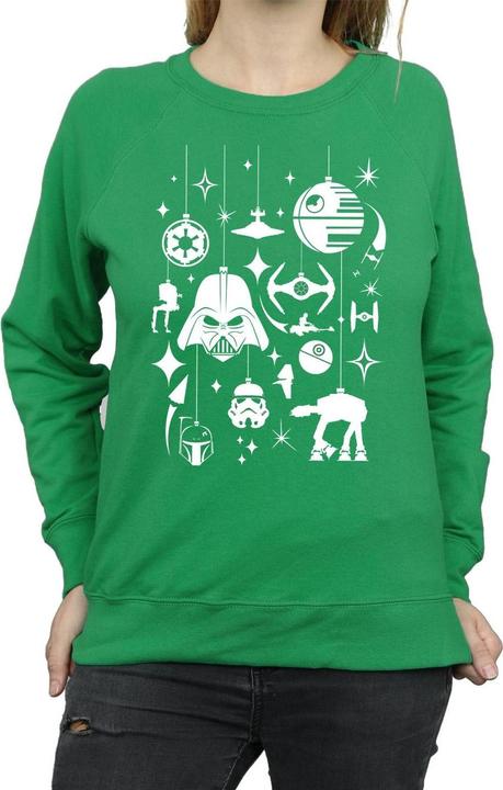Immagine prodotto Star Wars Christmas Decorations Felpa Donna (XL)