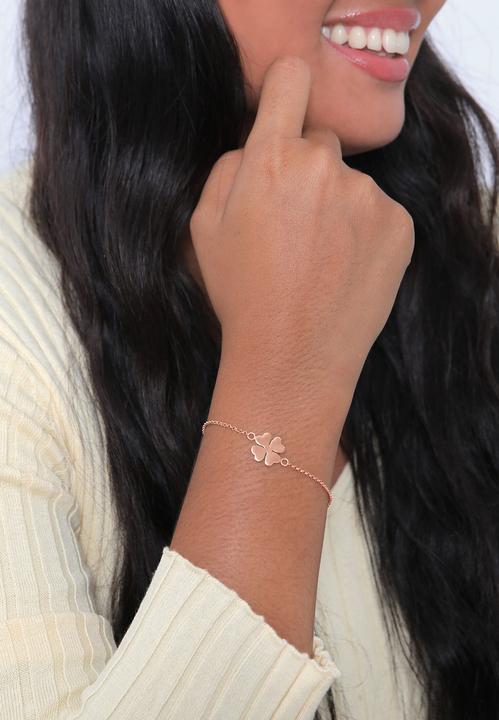Produktbild Elli Armband Kleeblatt Glücksbringer Symbol 925 Sterling Silber (18 cm, 925er Sterling Silber)