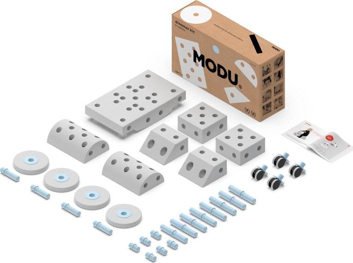 Produktbild Modu MOD Dreamer set 12in1 - creative blocks for training large motor skills, blue