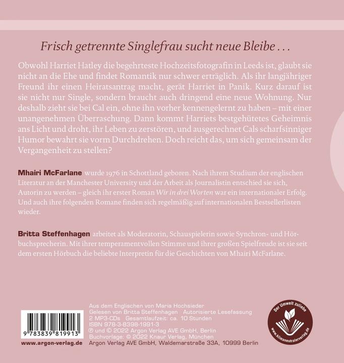 Produktbild Fang jetzt bloss nicht an zu lieben (Mhairi McFarlane, Britta Steffenhagen, Maria Hochsieder, Deutsch)