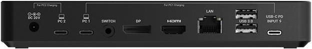 Actual product image i-tec USB-C Dual KVM Display Docking Station 4K (USB-C, 9 Ports)