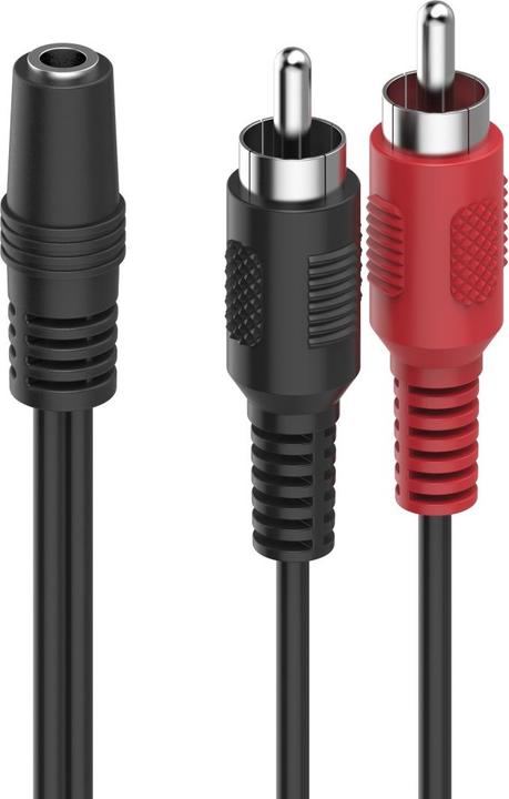 Productafbeelding Hama Audio-adapter, 2 cinchstekkers - 3,5 mm jack plug stereo (Jack adapter)