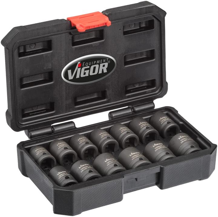 Image du produit Vigor Jeu de clés à douille (15 mm, 16 mm, 14 mm, 21 mm, 24 mm, 17 mm, 11 mm, 18 mm, 12 mm, 13 mm, 22 mm, 19 mm, 10 mm)