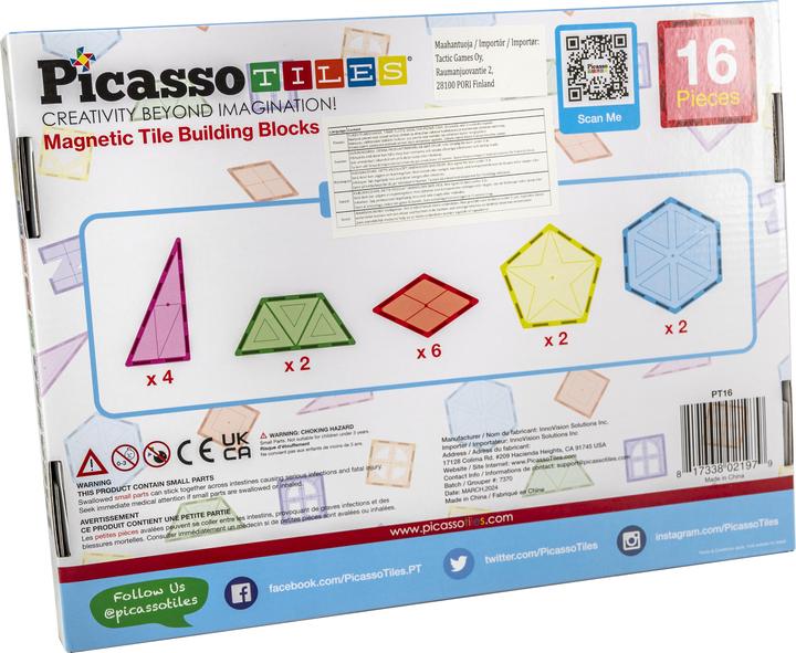 Image du produit PicassoTiles Picasso Tiles - Jeu de styles de géométrie (PT16)
