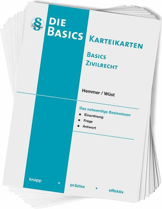 Produktbild Karteikarten Basics Zivilrecht (105 x)