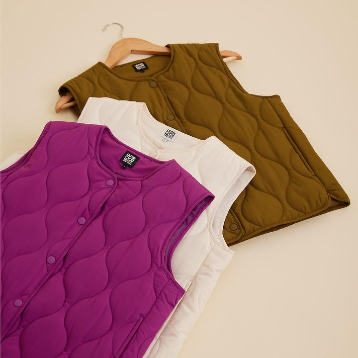 Produktbild La Redoute Collections Steppgilet mit Druckknöpfen (38)