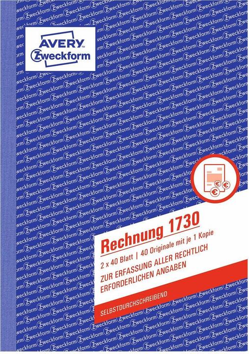Image du produit Avery Facture A5 1730 (40 x)