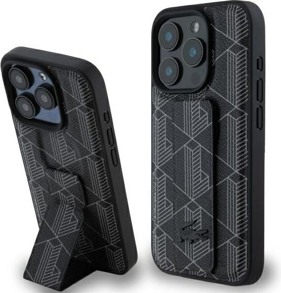 Image du produit Lacoste LCHCP15XGSPBSK iPhone 15 Pro Max 6,7" black hardcase Grip Stand Mono (Apple iPhone 15 Pro Max)