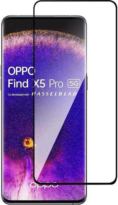 Immagine prodotto PhoneLook Vetro 3D temperato per la protezione del display a schermo intero con cornice nera (1 Pezzo/i, Oppo Find X5 Pro)
