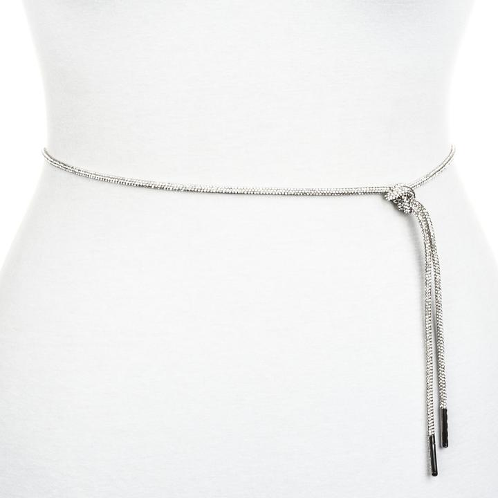 Vanzetti Chain and cord belt with rhinestones for tying