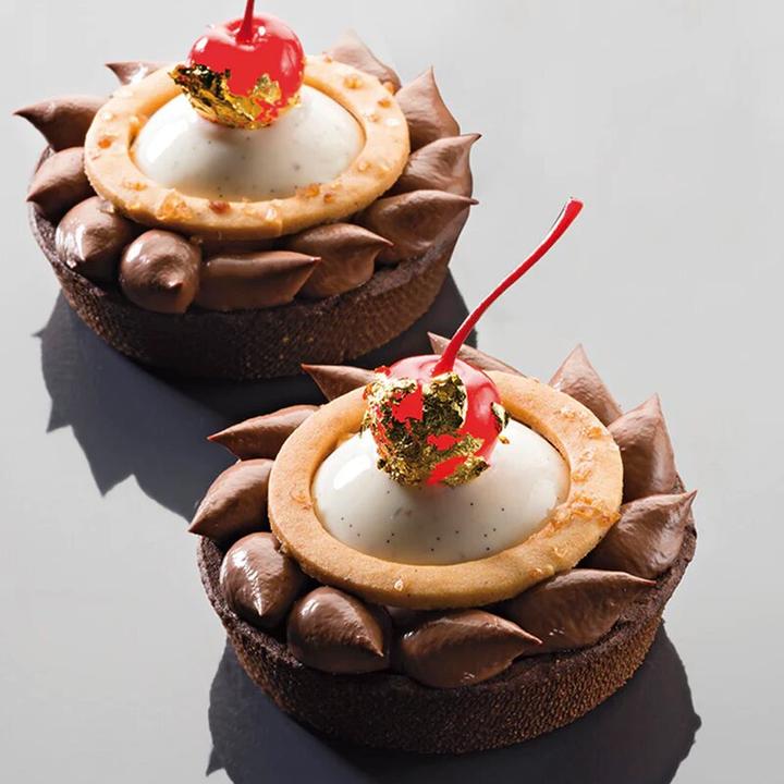 Actual product image Pavoni Perforated silicone baking mat round ⌀ 6.5 cm (copy)