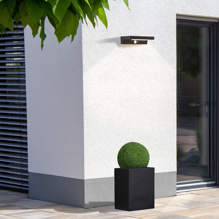 Immagine prodotto Brilliant Barker G40415/06 Applique solare da esterno con rilevatore di movimento 3 W Caldo (430 lm, IP44)