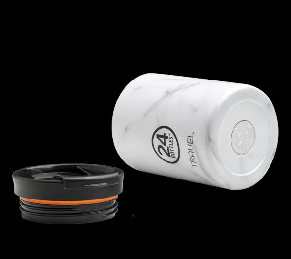 Actual product image 24 Bottles Thermo mug Travel Tumbler 0.35 l Carrara 0.35 l, white