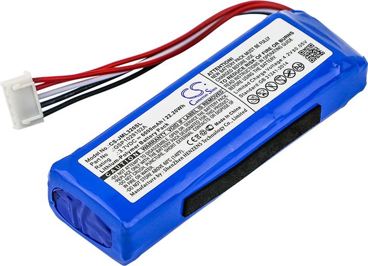 Image du produit NoName Batterie pour JBL Charge 3 2016 Speaker 6000mAh, 3.7V (1 pcs, Spécifique à l'appareil)