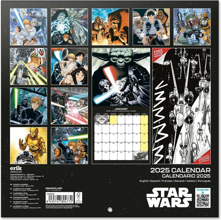 Produktbild Kalender Star Wars Classic 30 x 30 / 30 x 60 cm (30 x 30 cm)