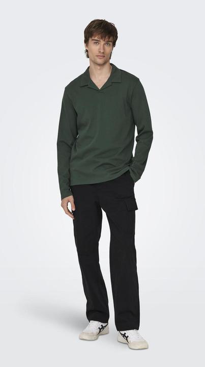 Produktbild Only & Sons Onsbrody Reg Split Neck Ls Polo Polo (L)