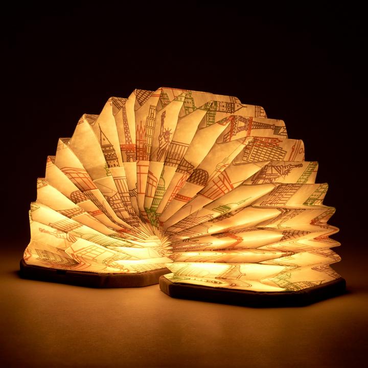 Immagine prodotto Gingko Velvet Accordion Light - Luce d'atmosfera a forma di fisarmonica / lampione (450 lm)