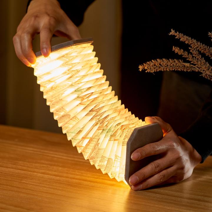 Immagine prodotto Gingko Velvet Accordion Light - Luce d'atmosfera a forma di fisarmonica / lampione (450 lm)