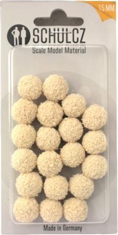Image du produit Schulcz Boule en caoutchouc éponge blanche 15mm de diamètre 20 pcs.