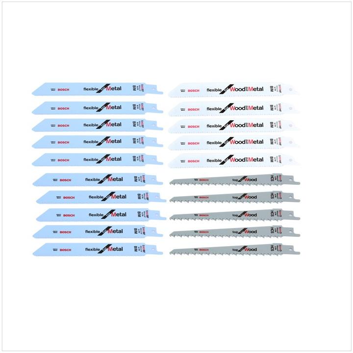 Actual product image Bosch Professional Zubehör 20-piece reciprocating saw blade set Wood and Metal