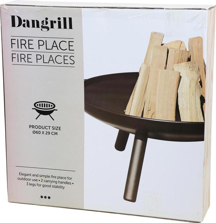 Actual product image Dangrill Fire Bowl Ø 60 cm, Black (60 cm)