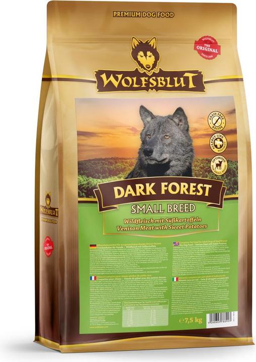 Produktbild Wolfsblut Dark Forest Small Breed Wild & Kartoffel 7,5 kg (Adult, 7500 g)