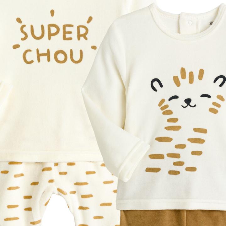 Image du produit La Redoute Collections Lot de 2 pyjamas en velours (62)